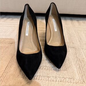 Diane Von Furstenberg Black Heels